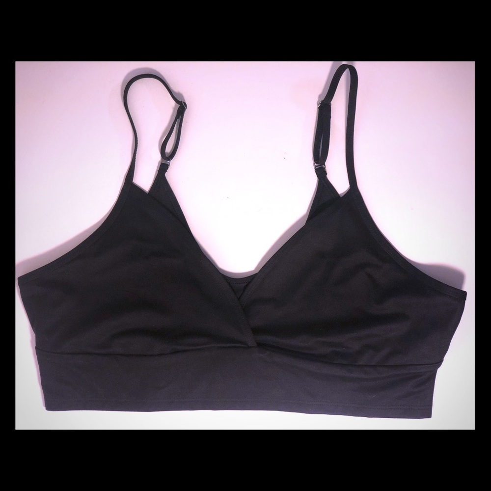 Black bralette Victoria Secret Sport bra crop top